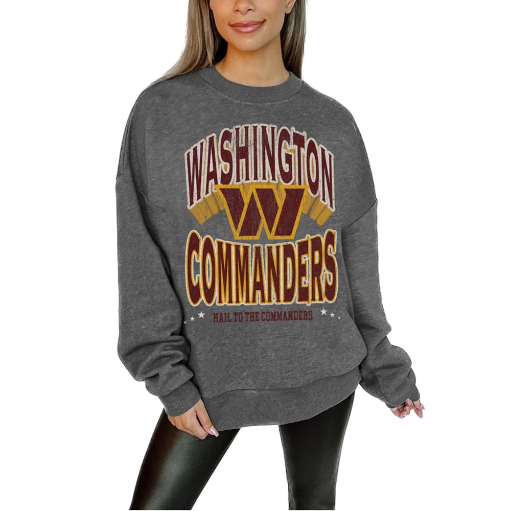 Washington Commanders Gameday Couture Women's Oversized Long Weekend Fleece